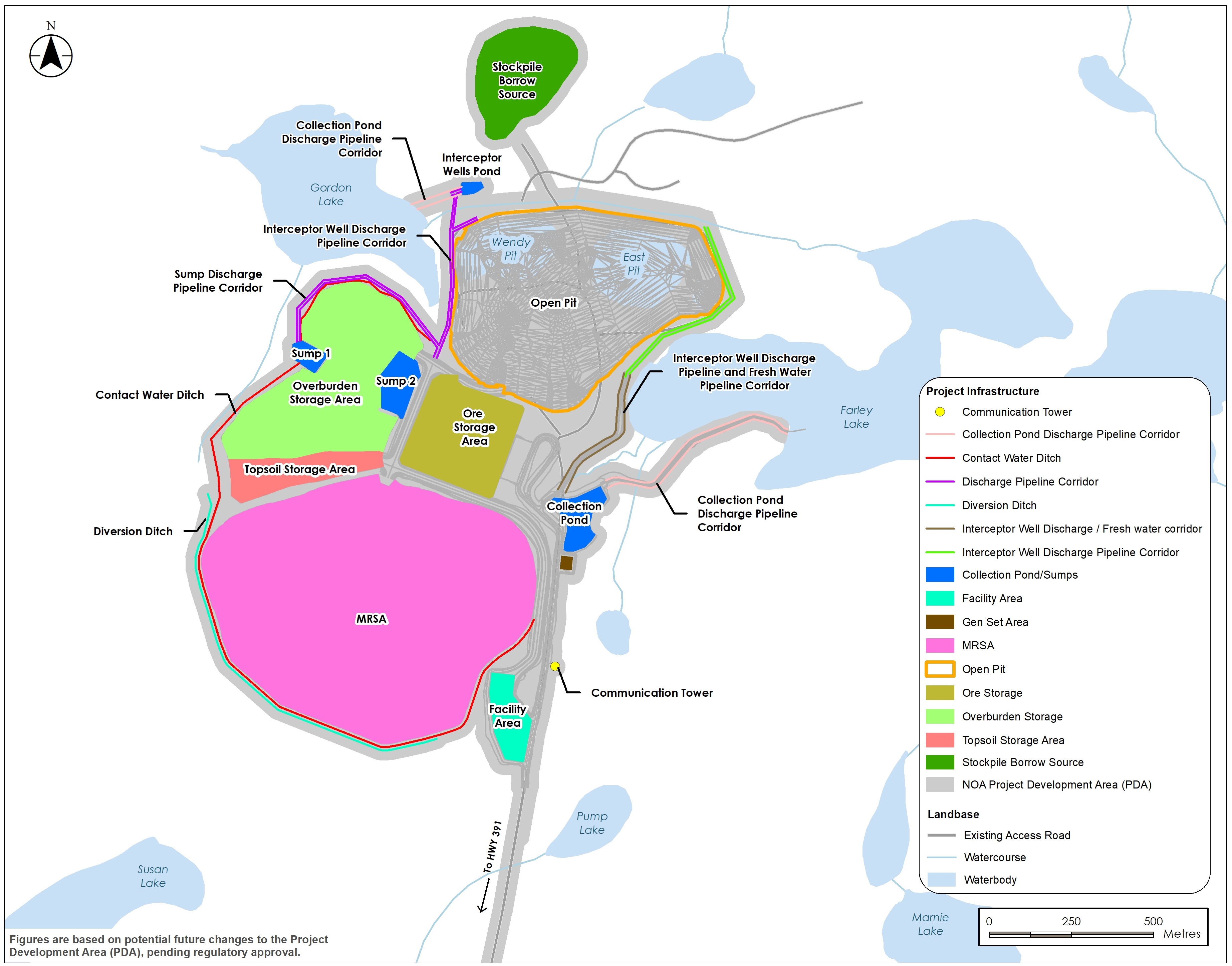 Site Plan for the Gordon site